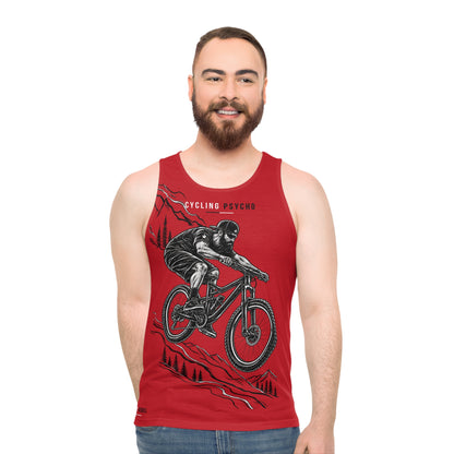 Cycling Psycho - Gravity Rebel - Red - Unisex Tank Top