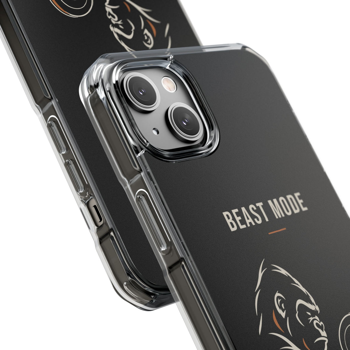 Beast Mode - Iron Instinct - Black - Magnetic Clear Impact iPhone Case