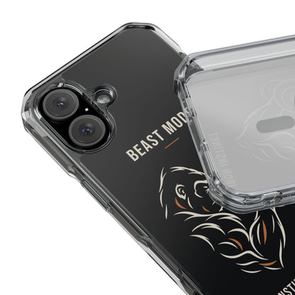 Beast Mode - Iron Instinct - Black - Magnetic Clear Impact iPhone Case