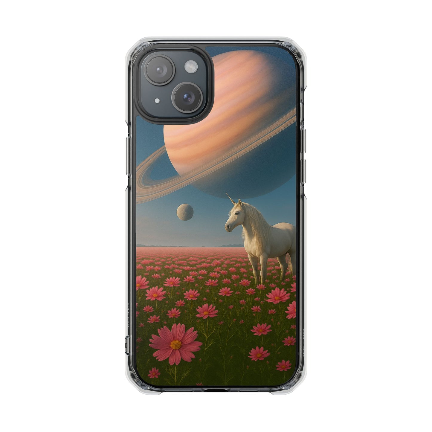 Cosmic Unicorn Dreamscape - Magnetische, durchsichtige iPhone-Hüllen