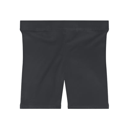 Flame Stripe - Women's Biker Shorts - Gray