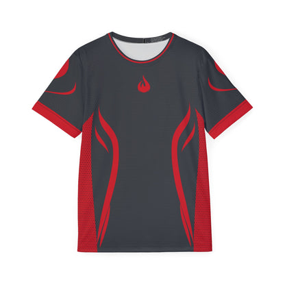 Flames Edge – Gray Cycling Jersey