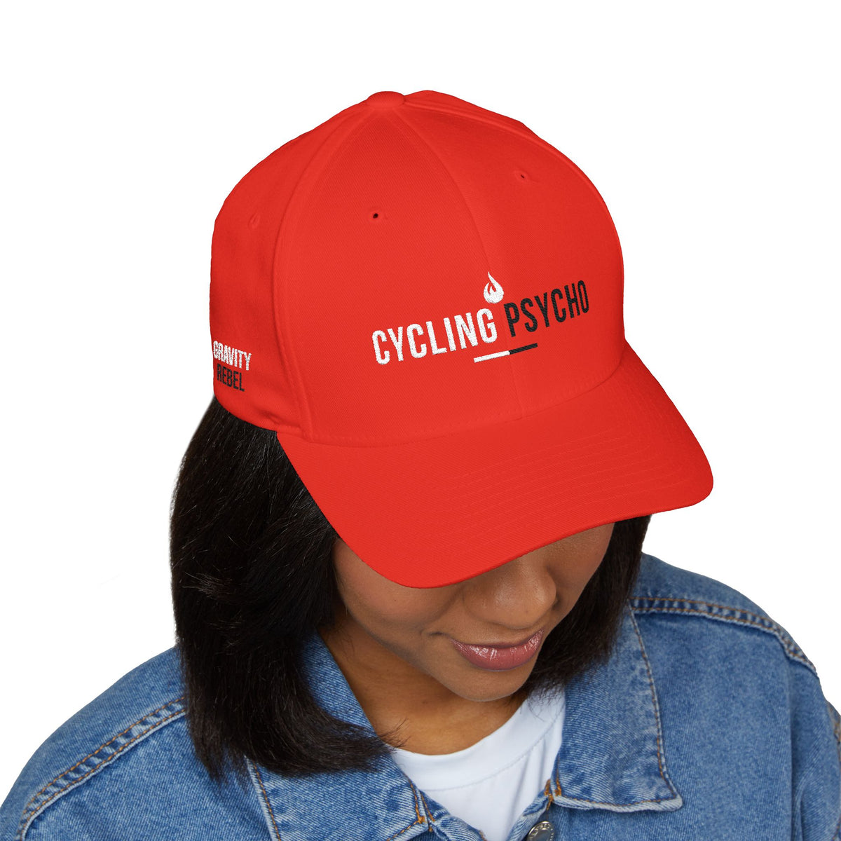 Cycling Psycho - Gravity Rebel - Red - Flexfit Hat