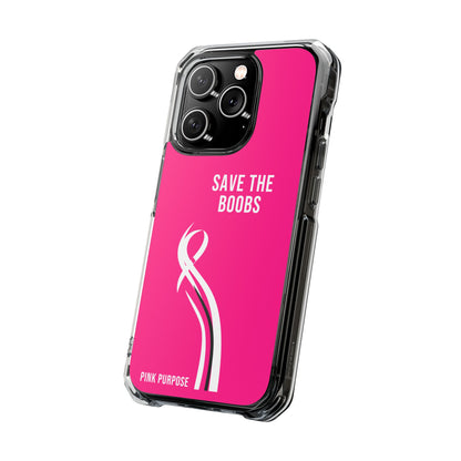 Pink Purpose - Hot Pink - Magnetic Clear Impact iPhone Case