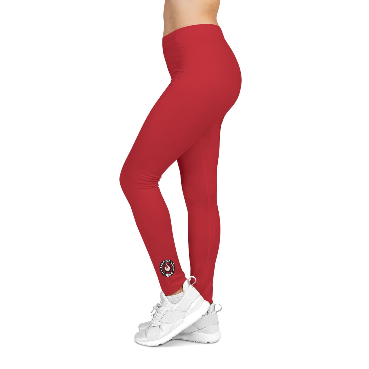 Fireball 3D Women's Leggings - Red