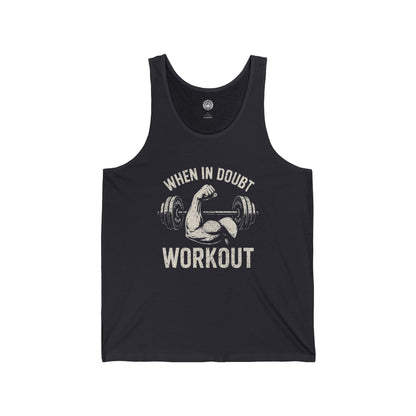 Im Zweifelsfall trainieren - Unisex Jersey Tank Top
