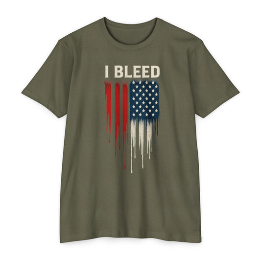 I Bleed - Red, White & Blue - T-shirt