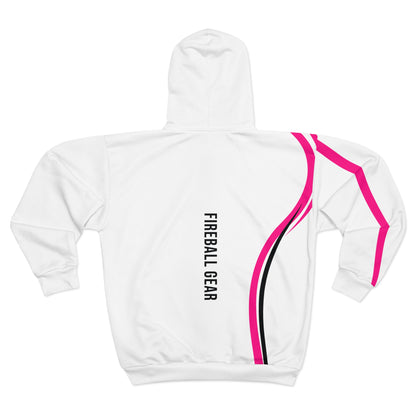 Pink Purpose - White - Unisex Zip Hoodie