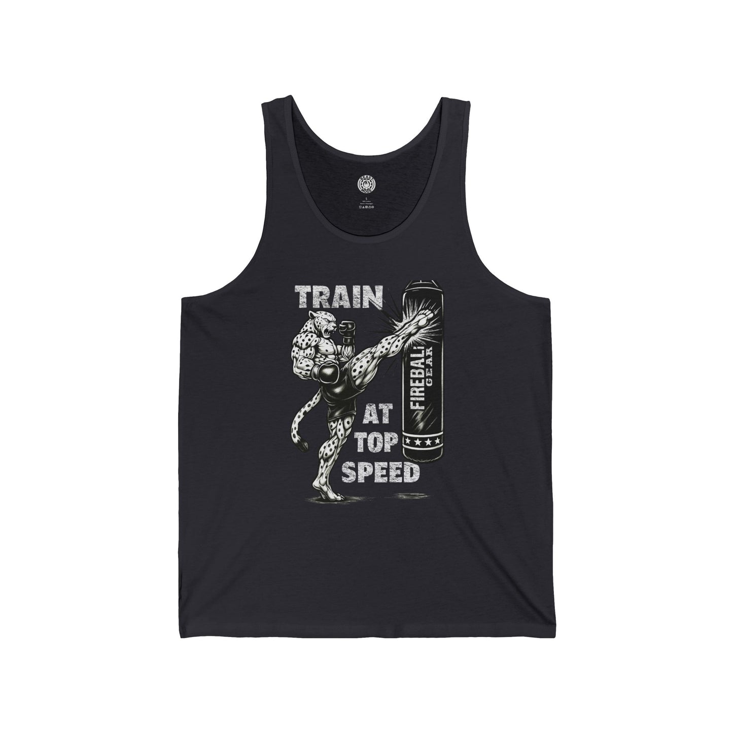 Beast Mode Series - Train at Top Speed - Fitness Jersey Tank Top