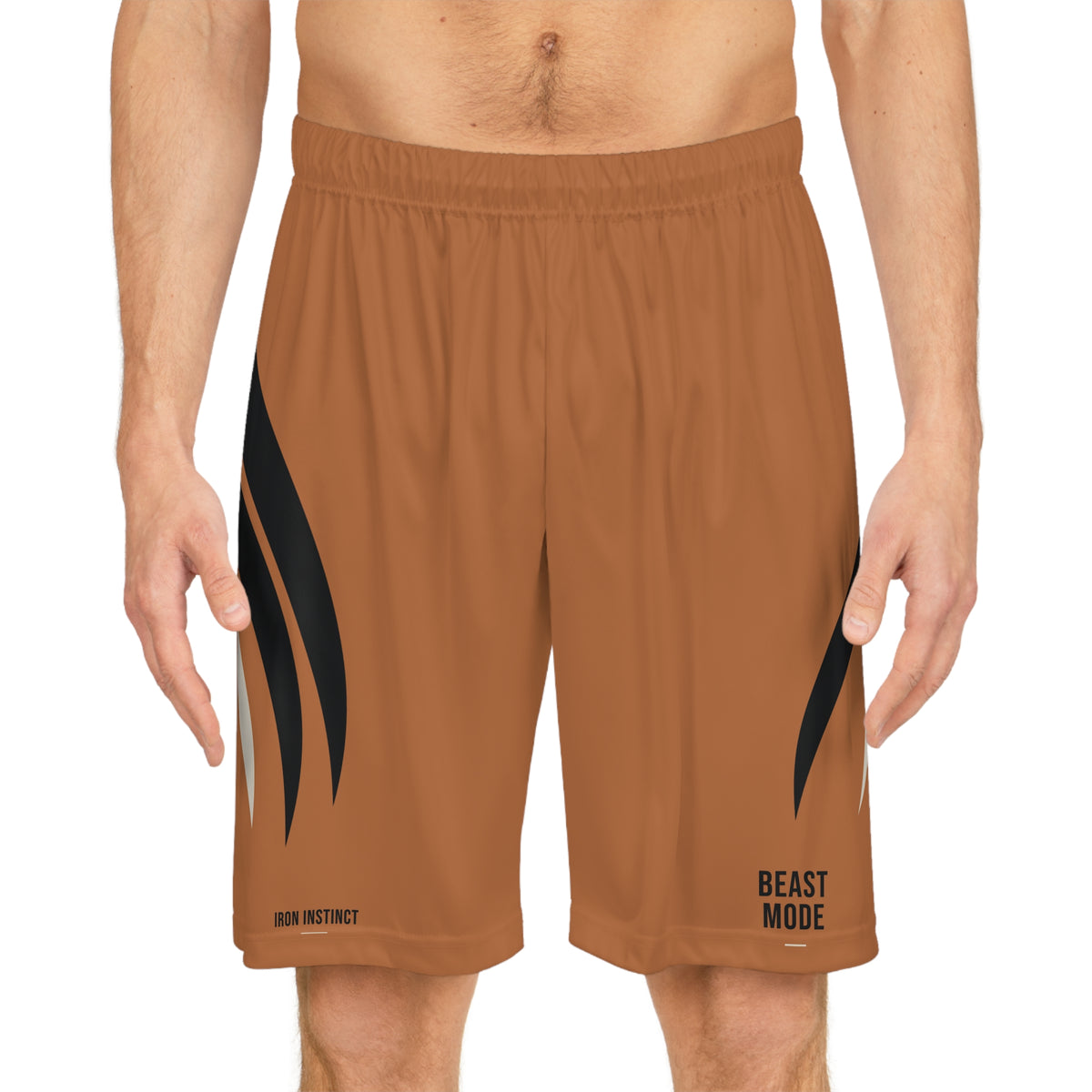 Beast Mode - Iron Instinct - Burnt Orange - Men's Sports Shorts