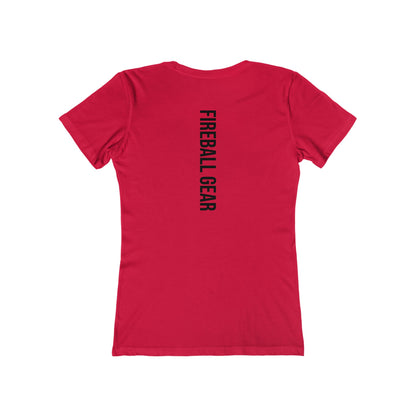 Fireball Gear - Flame & Gear - Black - Women's Slim Fit T-shirt