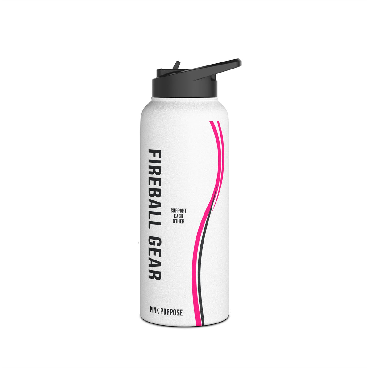 Pink Purpose - White - Stainless Steel Water Bottle