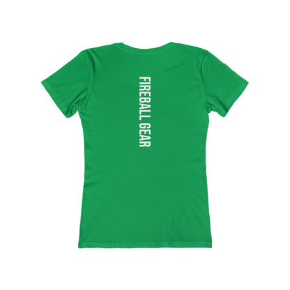Fireball Gear - Flame &amp; Gear - Weiß - Damen Slim Fit T-Shirt