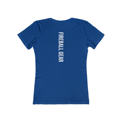 Fireball Gear - Flame &amp; Gear - Weiß - Damen Slim Fit T-Shirt