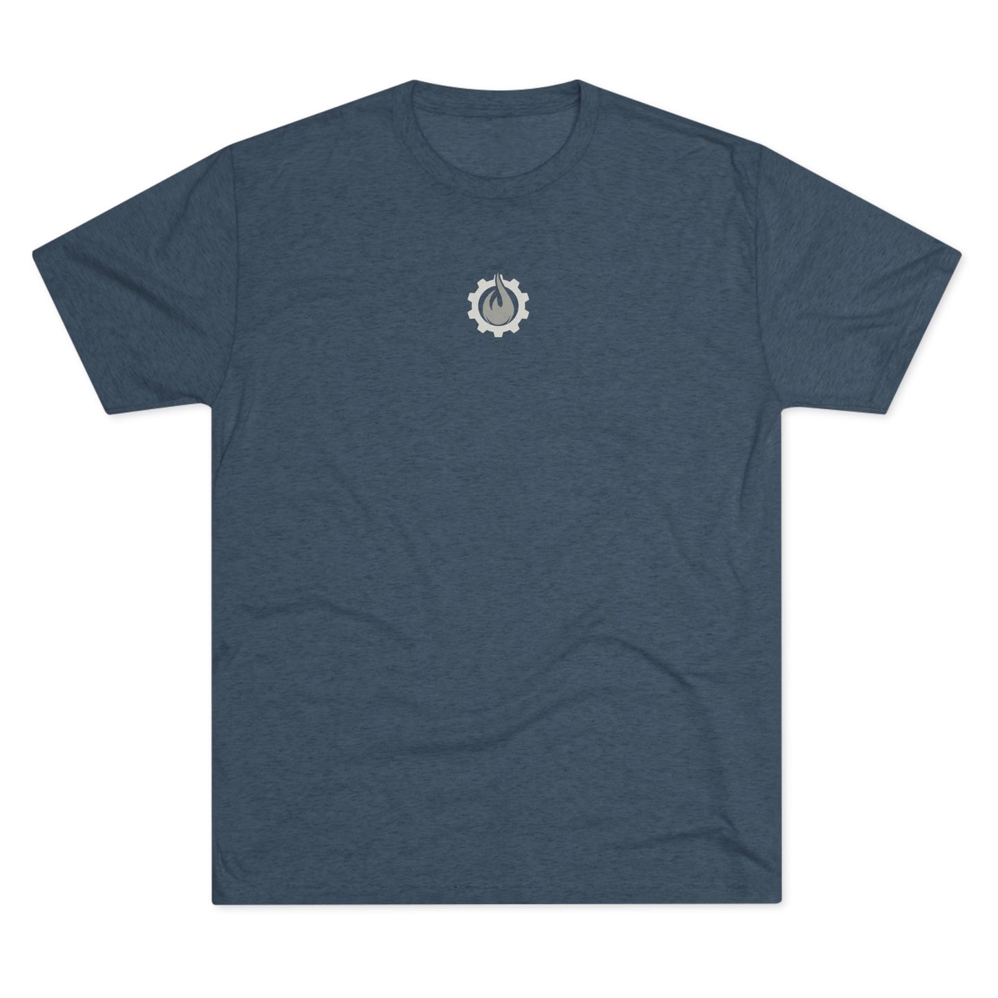 Fireball Gear - Flamme &amp; Ausrüstung zentriert - Grau &amp; Weiß - Unisex Triblend T-Shirt