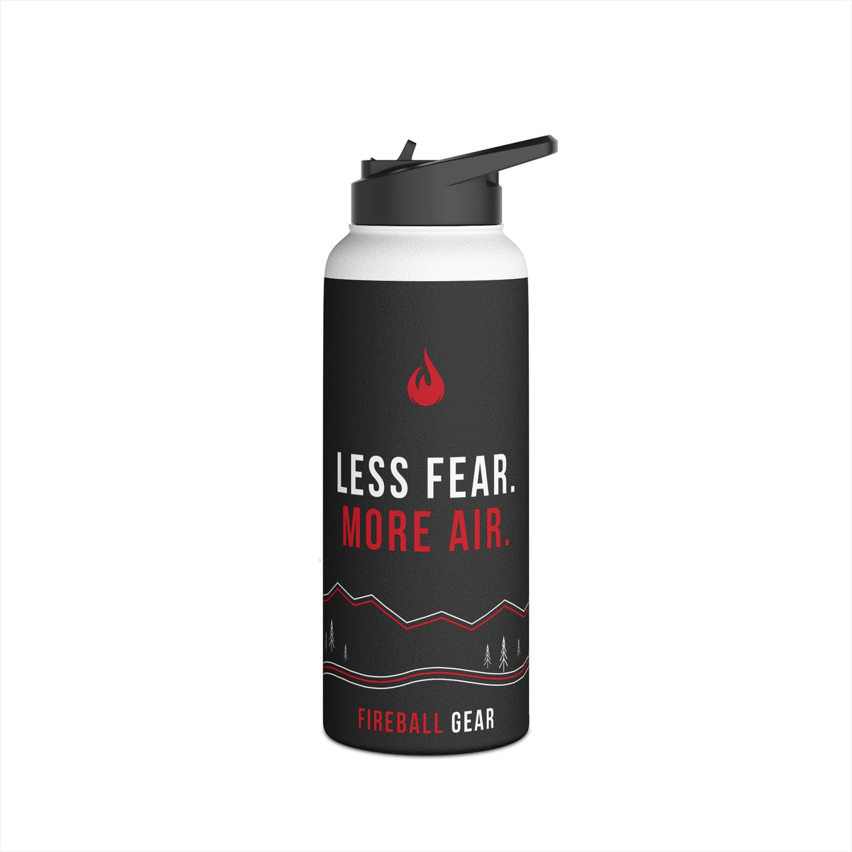 Cycling Psycho - Gravity Rebel - Black - Stainless Steel Water Bottle