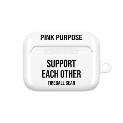 Pink Purpose - White - AirPods Case