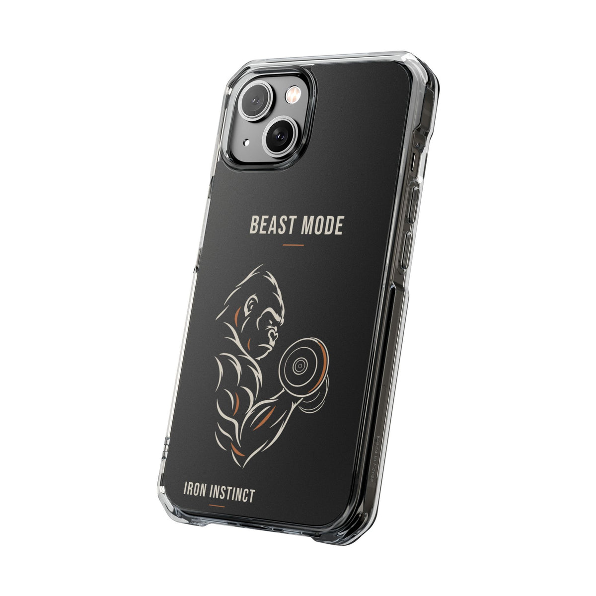 Beast Mode - Iron Instinct - Black - Magnetic Clear Impact iPhone Case