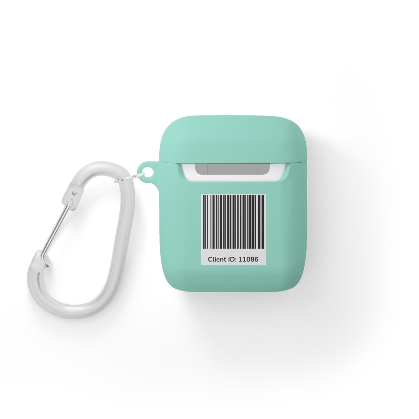 Beast Mode AirPods Case Cover – Black & Red Flame Gear – Personalized with Your Gym Barcode