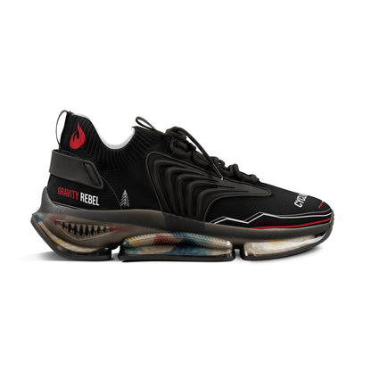 Cycling Psycho - Gravity Rebel - Black - Men’s Mesh Sneakers