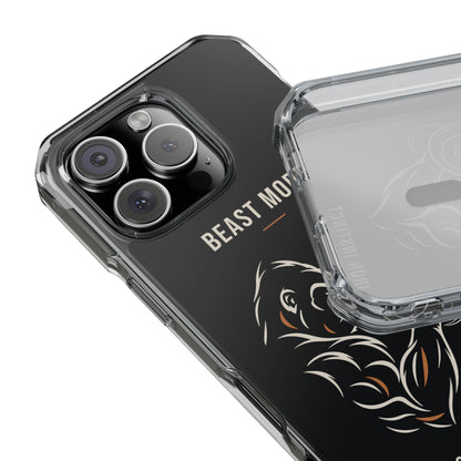 Beast Mode - Iron Instinct - Black - Magnetic Clear Impact iPhone Case