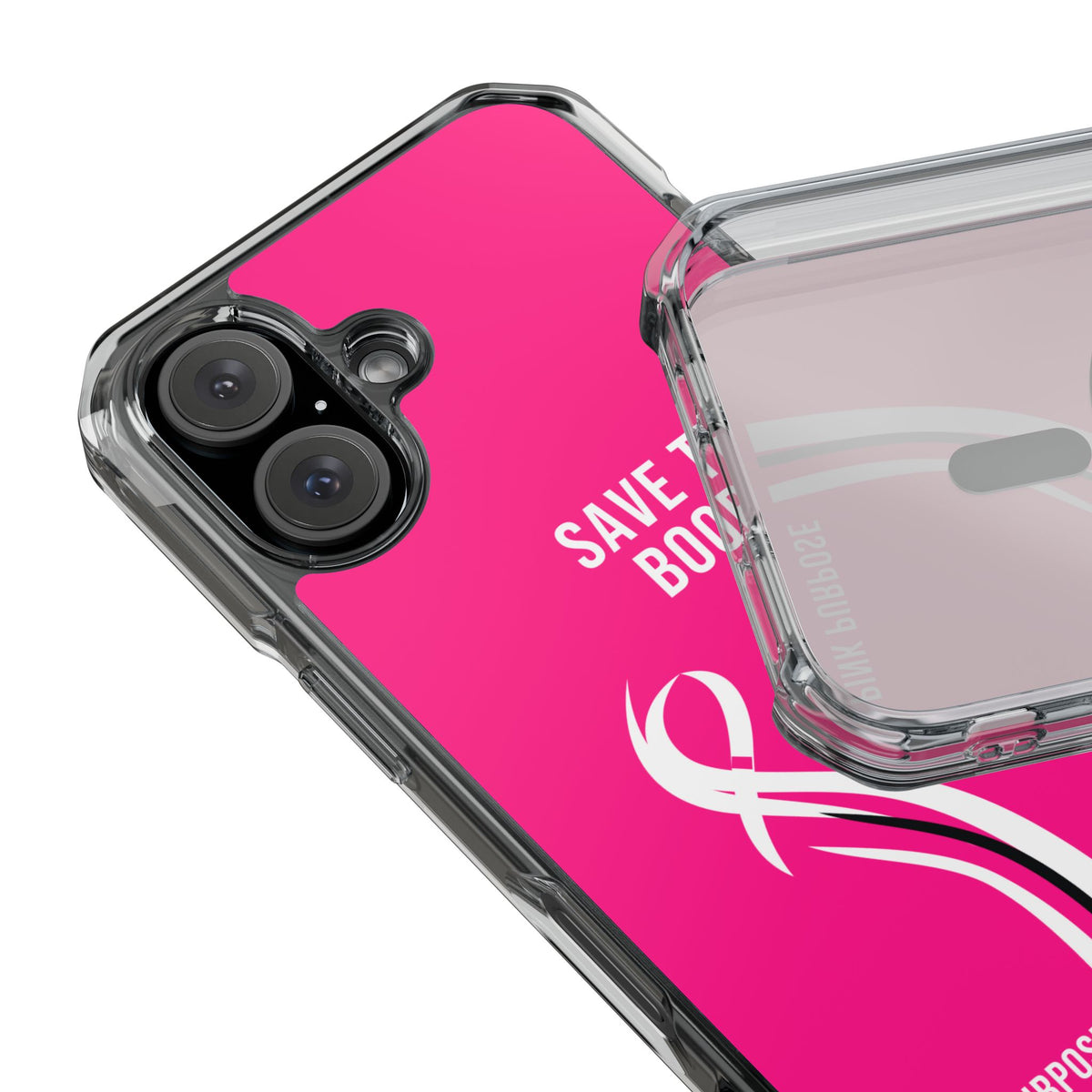 Pink Purpose - Hot Pink - Magnetic Clear Impact iPhone Case