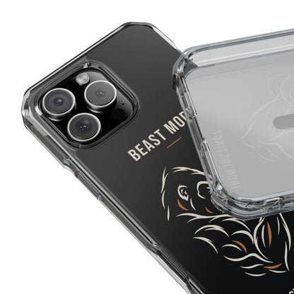 Beast Mode - Iron Instinct - Black - Magnetic Clear Impact iPhone Case