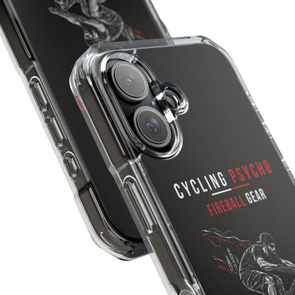 Cycling Psycho - Gravity Rebel - Black - Magnetic Clear Impact iPhone Case