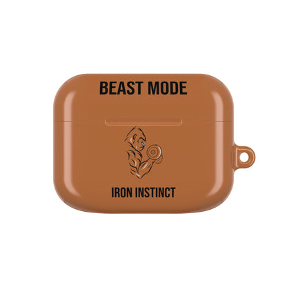 Beast Mode - Iron Instinct - Burnt Orange - AirPods Case