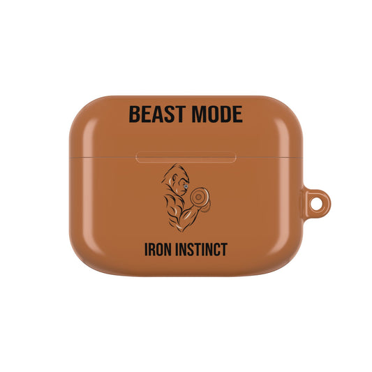 Beast Mode - Iron Instinct - Burnt Orange - AirPods Case
