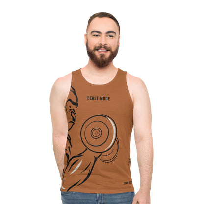Beast Mode - Iron Instinct - Burnt Orange - Unisex Tank Top