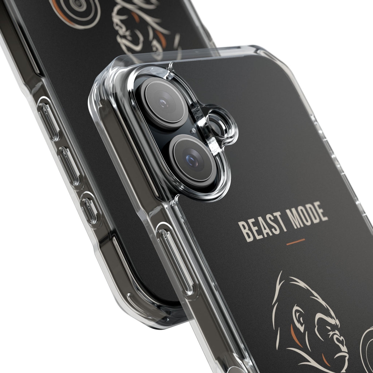 Beast Mode - Iron Instinct - Black - Magnetic Clear Impact iPhone Case