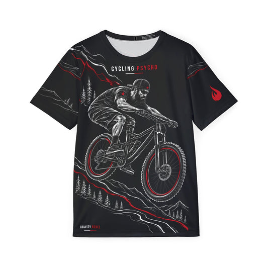 Cycling Psycho - Gravity Rebel - Black - Unisex Cycling Jersey