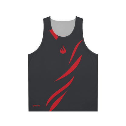 Flames Edge - Gray - Unisex Tank Top